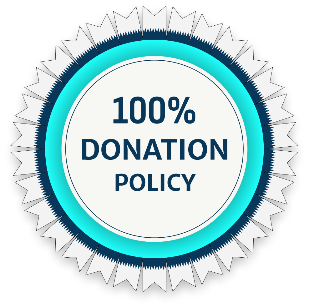 100% Zakat Policy Badge